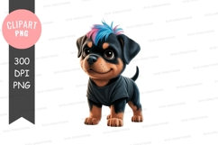 Stylish puppy clipart png Product Image 1