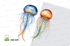 Colorful jellyfish illustration Product Image 1
