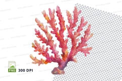 Vibrant coral clipart Product Image 1