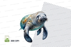 Manatee clipart png Product Image 2