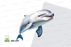 Leaping dolphin clipart Product Image 2