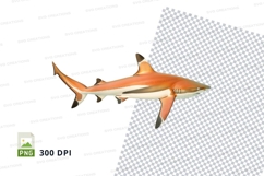 Orange shark clipart Product Image 1