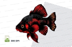 Red and black fish clipart Product Image 1