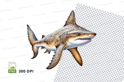 Megalodon shark illustration Product Image 1