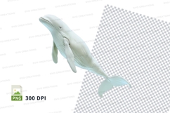 White whale clipart Product Image 1