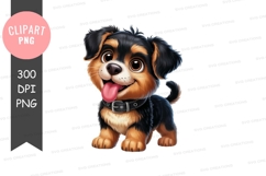 Playful puppy clipart png Product Image 1