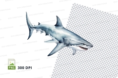 Great white shark clipart Product Image 1