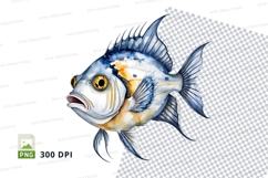 Colorful fish clipart Product Image 1