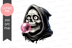 Grim reaper with bubble gum png Product Image 1