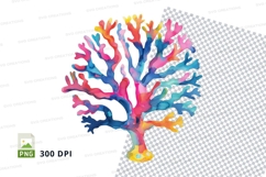 Colorful coral illustration Product Image 1