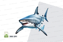 Great white shark clipart Product Image 1