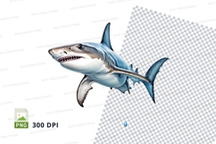 Great white shark clipart Product Image 1