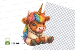 Rainbow unicorn calf Product Image 1