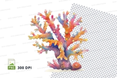 Colorful coral reef clipart Product Image 1