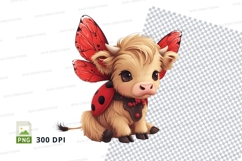 Fairy cow clipart Product Image 1