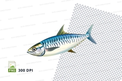 Clipart of a mackerel fish Product Image 1