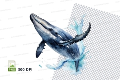 Leaping humpback whale Product Image 1