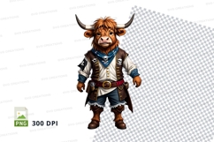 Pirate bull clipart Product Image 1