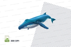 Humpback whale clipart png Product Image 1