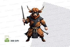 Warrior bull clipart Product Image 1
