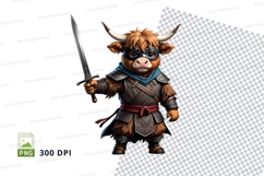 Warrior bull clipart Product Image 1