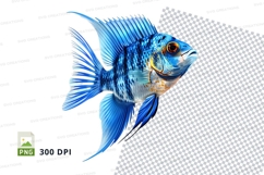 Vibrant blue fish Product Image 1