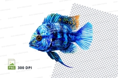 Vibrant blue fish Product Image 1