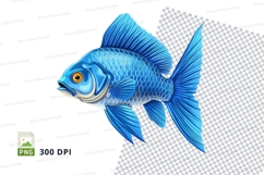 Blue fish clipart Product Image 1