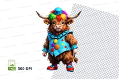Colorful clown cow Product Image 1