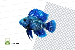 Vibrant blue fish Product Image 1