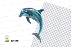 Leaping dolphin clipart Product Image 1