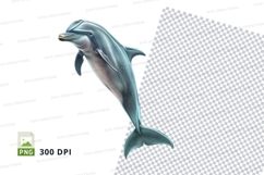 Leaping dolphin clipart Product Image 1