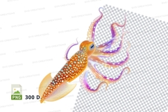 Vibrant octopus clipart Product Image 1