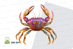 Colorful crab clipart Product Image 1