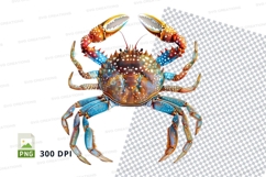 Colorful crab clipart Product Image 1