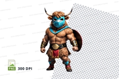 Bull warrior clipart Product Image 1