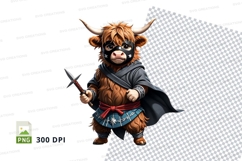 Warrior highland cow Product Image 1
