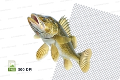 Large mouth bass clipart Product Image 1