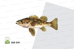 Clipart of a fish Product Image 1