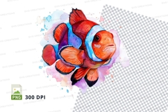 Vibrant clownfish illustration Product Image 1