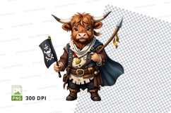 Pirate bull clipart Product Image 1