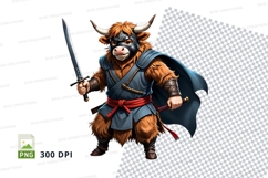 Warrior bull clipart Product Image 1