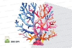 Colorful coral reef clipart Product Image 1