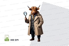 Detective highland cow Product Image 1