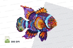 Colorful fish clipart png Product Image 1