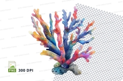Colorful coral reef clipart Product Image 1