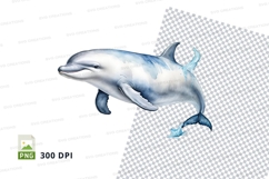 Leaping dolphin clipart Product Image 1