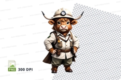 Adventurous highland cow Product Image 1