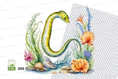 Underwater serpent clipart png Product Image 1