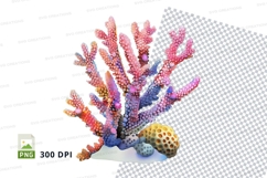 Colorful coral reef clipart Product Image 1